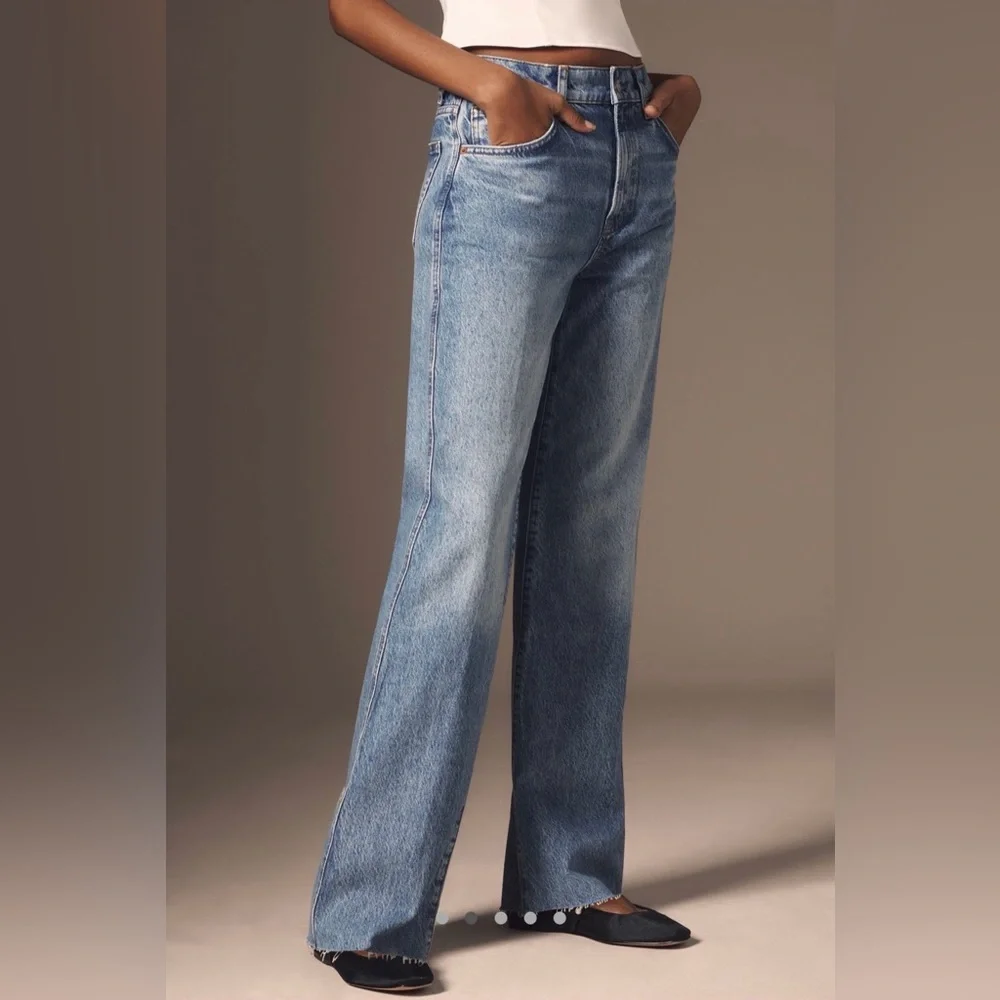 Reformation Val 90s Mid-Rise Straight-Leg Jeans NWT - Picture 2 of 9